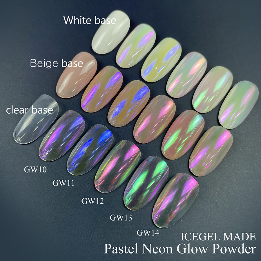 Pastel Neon Glow Powder Chrome - Pastel Neon Sky