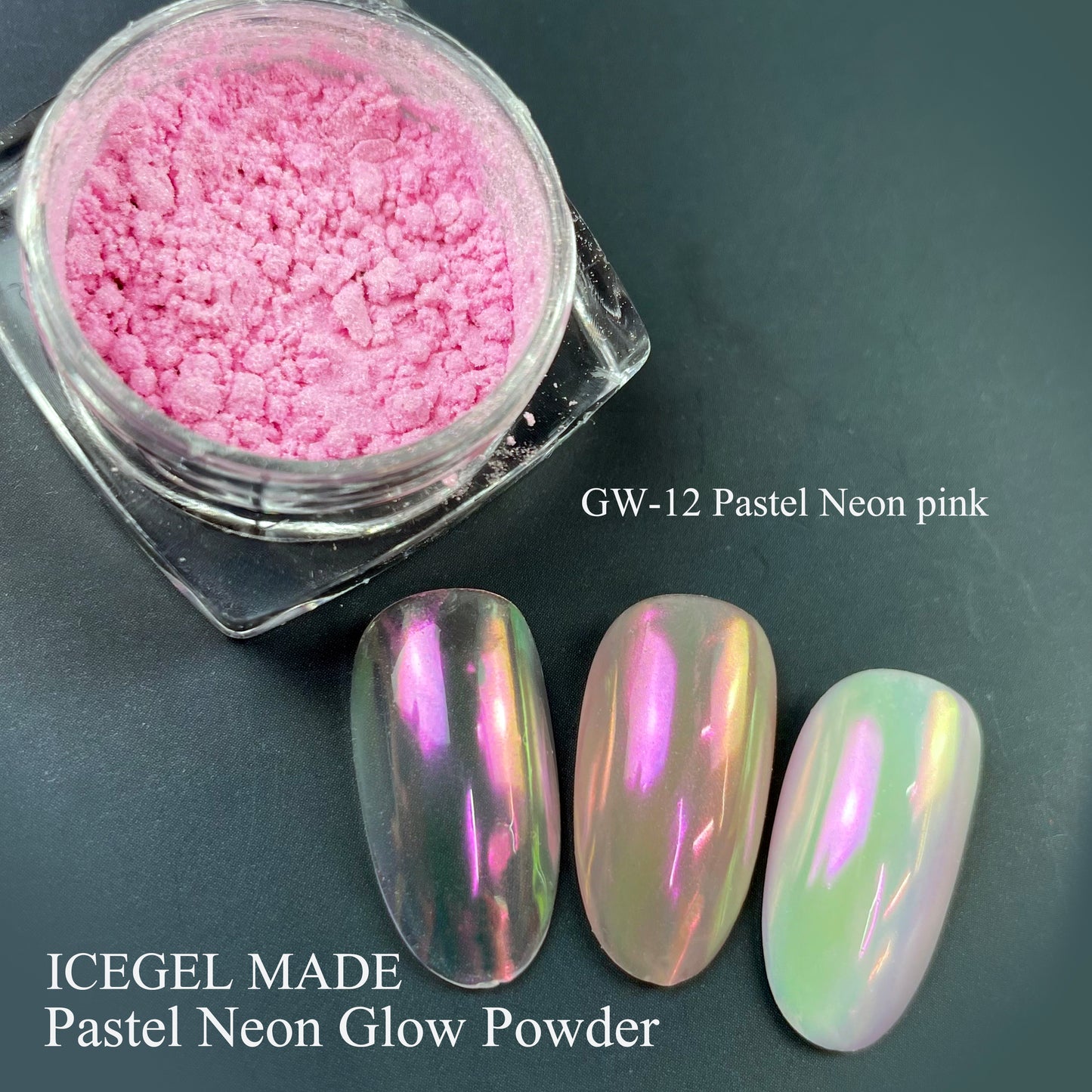 Pastel Neon Glow Powder Chrome - Pastel Neon Pink