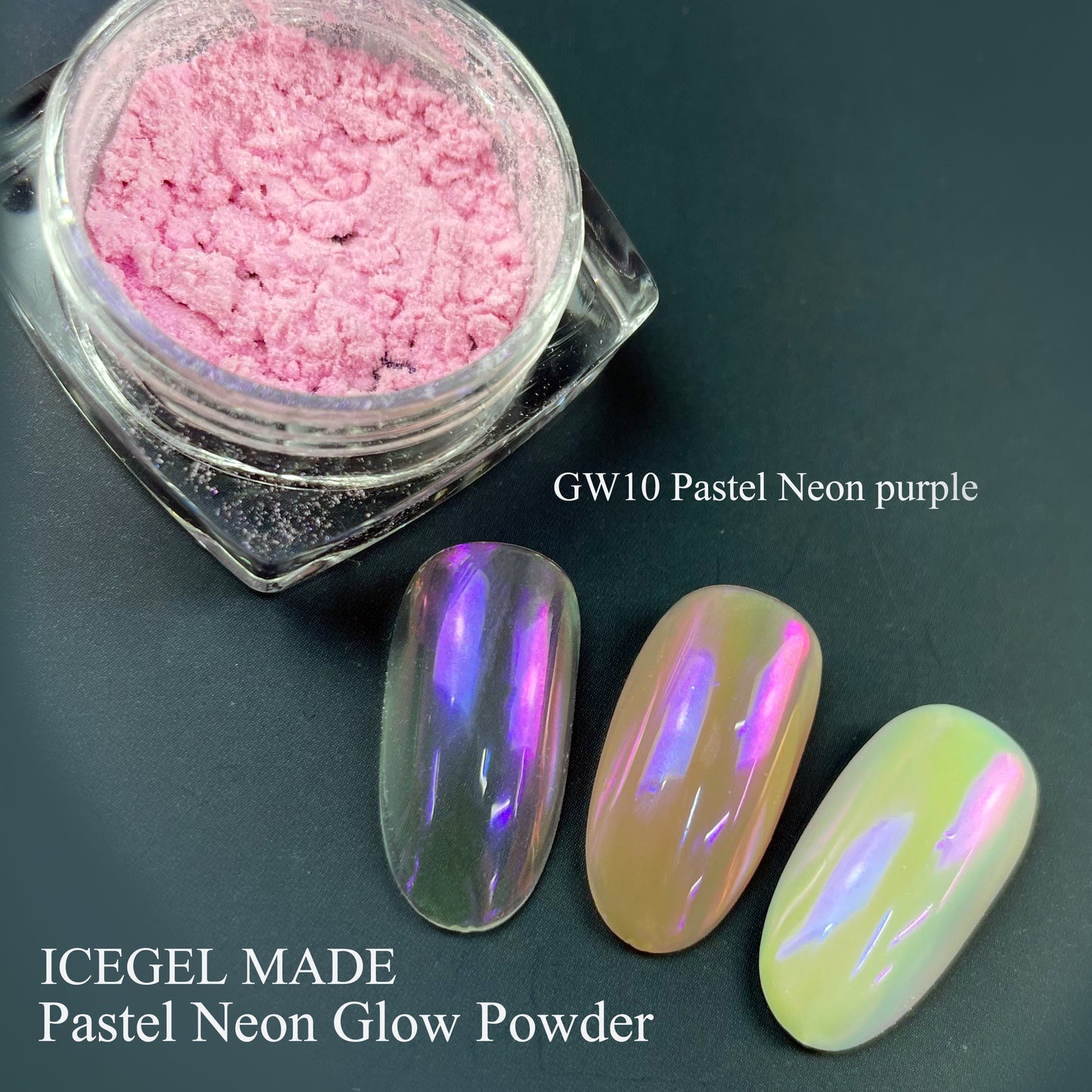Pastel Neon Glow Powder Chrome - Pastel Neon Purple