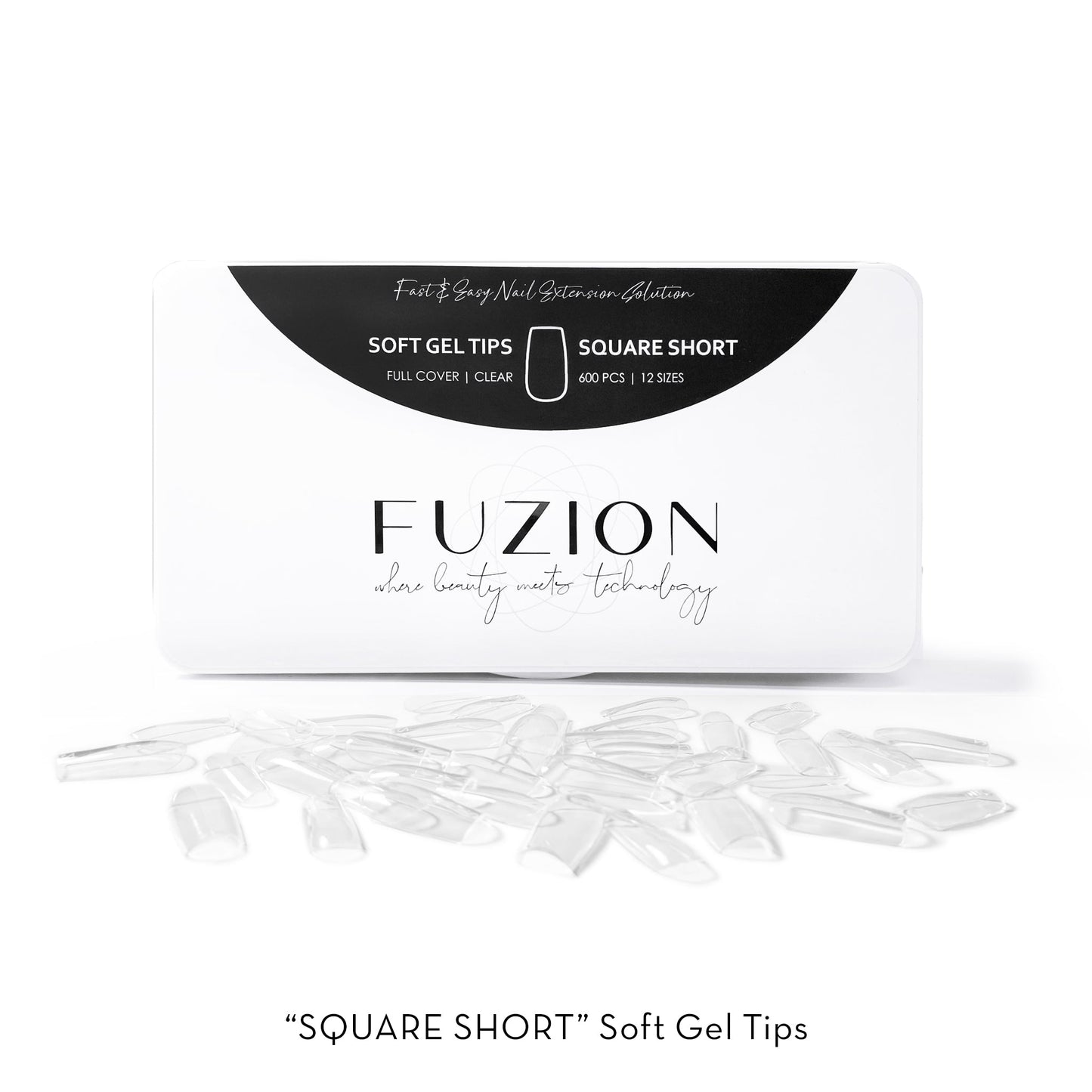 Fuzion Soft Gel Tips - Square Short