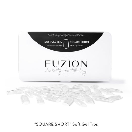 Fuzion Soft Gel Tips - Square Short