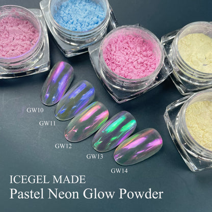Pastel Neon Glow Powder Chrome - Pastel Neon Sky