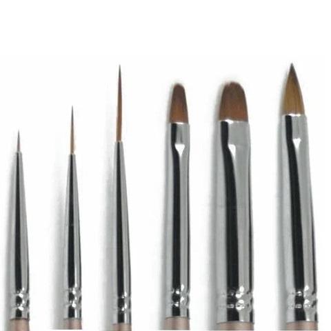 Set of Gel Art Brushes (#1-8)