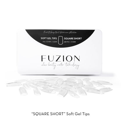 Fuzion Soft Gel Tips - Square Short